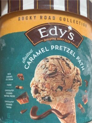Salted Caramel Pretzel Path Ice Cream, Salted Caramel Pretzel Path