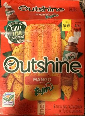 Mango With Tajin Fruit Ice Bars, Mango