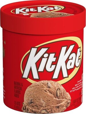 Chocolate And Wafer Light Ice Creams With A Wafer Swirl & Kit Kat Candy Pieces, Chocolate And Wafer With A Wafer Swirl & Kit Kat Candy Pieces