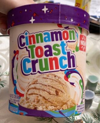Cinnamon Light Ice Cream With A Cinnamon Graham Swirl And Cereal Pieces, Cinnamon