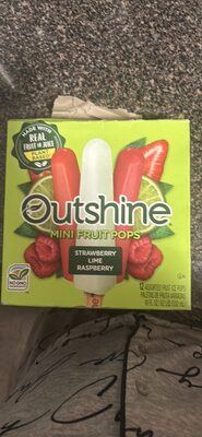 Assorted Fruit Ice Bars, Strawberry, Lime, Raspberry