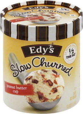 Peanut Butter Cup Vanilla Light Ice Cream With Peanut Butter Cups And Swirls Of Peanut Butter, Peanut Butter Cup