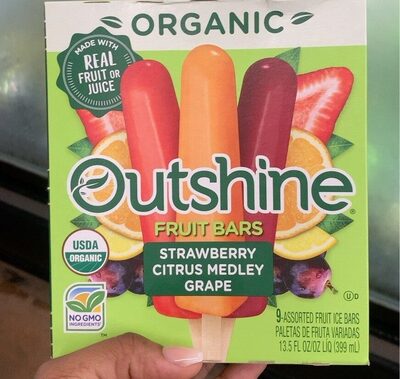 Strawberry Citrus Medley Grape Assorted Fruit Ice Bars, Strawberry Citrus Medley Grape