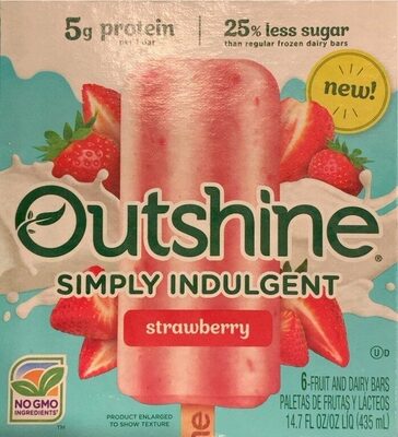 Strawberry Simply Indulgent Fruit And Dairy Bars, Strawberry
