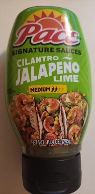 Pace Signature Sauces Cilantro Jalapeno Lime Sauce, 10.4 oz Bottle