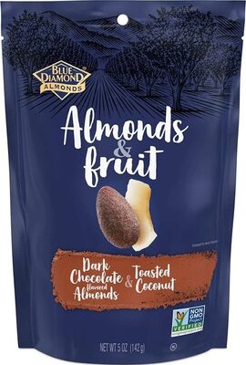 Dark Chocolate & Toasted Coconut Flavored Almonds & Fruit, Dark Chocolate & Toasted Coconut