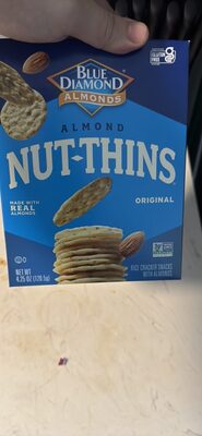 Original Rice Cracker Snacks With Almonds, Original