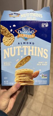 Hint Of Sea Salt Rice Cracker Snacks With Almonds, Hint Of Sea Salt