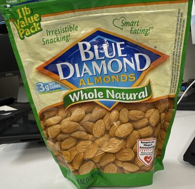 Whole Natural Almonds, Whole Natural