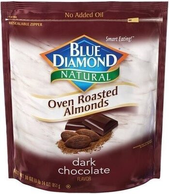 Dark Chocolate Flavored Oven Roasted Almonds, Dark Chocolate