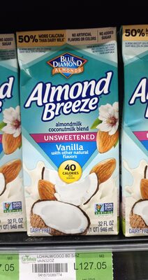 Vanilla Unsweetened Almondmilk Coconutmilk Blend, Vanilla Unsweetened