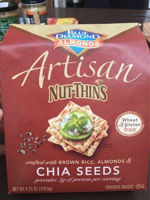 Chia Seeds Artisan Cracker Snacks, Chia Seeds