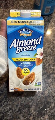 Reduced Sugar Vanilla Almondmilk, Reduced Sugar Vanilla