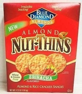 Sriracha Flavored Rice Cracker Snacks With Almonds, Sriracha
