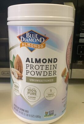 Unsweetened Almond Protein Powder Drink Mix, Unsweetened