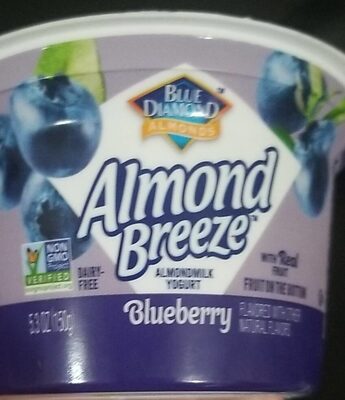 Blueberry Flavored Fruit On The Bottom Almondmilk Yogurt, Blueberry