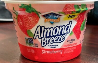 Strawberry Flavored Fruit On The Bottom Almondmilk Yogurt, Strawberry