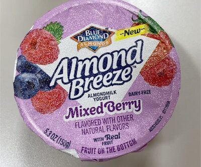 Mixed Berry Flavored Fruit On The Bottom Almondmilk Yogurt, Mixed Berry