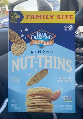 Hint Of Sea Salt Rice Cracker Snacks With Almonds, Hint Of Sea Salt