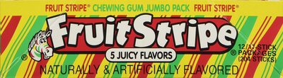 Wet'N Wild Melon, Cherry, Lemon, Orange, Peach Smash Juicy Gum Sticks, Wet'N Wild Melon, Cherry, Lemon, Orange, Peach Smash