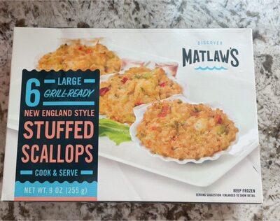 New England Style Large Stuffed Scallops