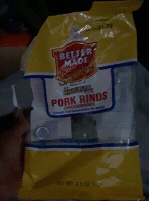 Original Flavor Chicharrones Fried Pork Rinds, Original