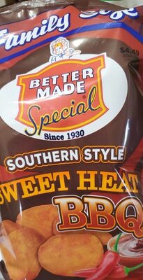 Southern Style Sweet Heat BBQ Flavored Potato Chips, Southern Style Sweet Heat BBQ