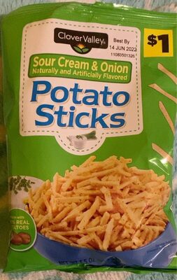 Sour Cream & Onion Flavored Potato Sticks, Sour Cream & Onion