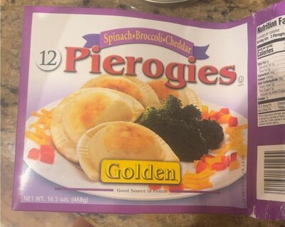 Spinach, Broccoli, Cheddar Pierogies, Spinach, Broccoli, Cheddar