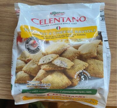 Toasted 4 Cheese Breaded And Filled With A Blend Of Ricotta, Romano, Asiago And Parmesan Cheeses Ravioli, Toasted 4 Cheese