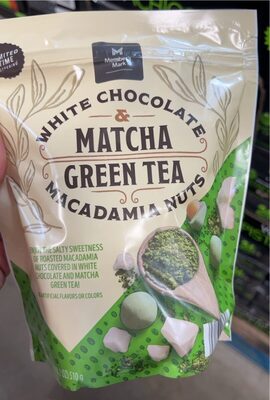 White Chocolate & Matcha Green Tea Macadamia Nuts, White Chocolate & Matcha Green Tea