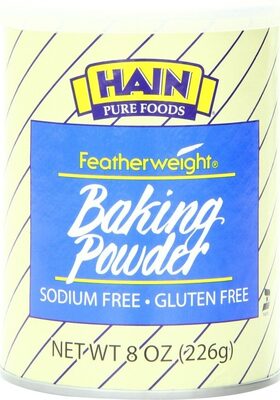 Hain Pure Foods Featherweight Baking Powder, 8 Oz