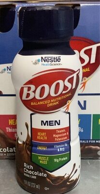 Men Balanced Nutritional Drink, Rich Chocolate, Rich Chocolate