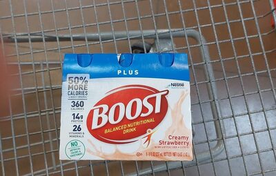 Creamy Strawberry Plus Balanced Nutritional Drink, Creamy Strawberry