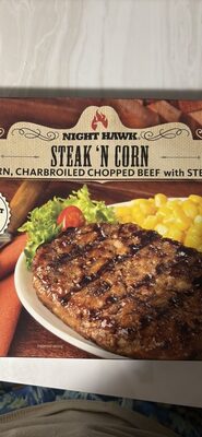 Steak 'N Corn Sweet Corn, Charbroiled Chopped Beef And Steak Sauce, Steak 'N Corn