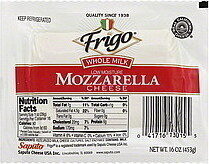 Frigo, Low Moisture Mozzarella Cheese