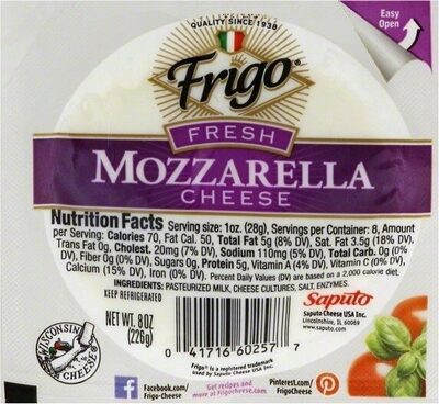 Mozzarella Fresh Cheese, Mozzarella