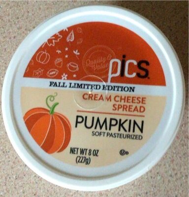 Pumpkin Soft Pasteurized Cream Cheese Spread, Pumpkin