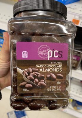 Dark Chocolate Enrobed Almonds, Dark Chocolate