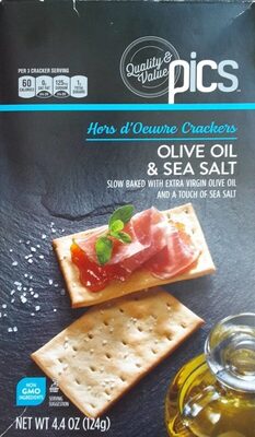 Olive Oil & Sea Salt Hors D'Oeuvre Crackers, Olive Oil & Sea Salt