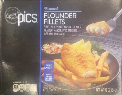 Breaded Flounder Fillets, Breaded