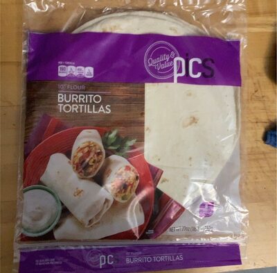 10" Flour Burrito Tortillas