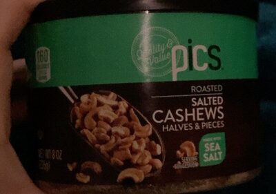 Roasted Salted Cashews Halves & Pieces, Roasted Salted