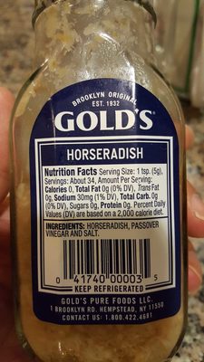 Fresh Grated Prepared Horseradish