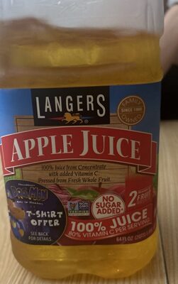 100% Pure Apple Juice From Concentrate, Apple