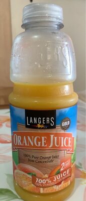 100% Pure Orange Juice From Concentrate, Orange