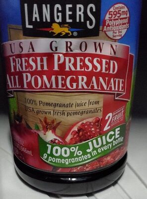 Fresh Pressed All Pomegranate Juice, Pomegranate