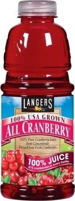 100% Pure Cranberry Juice From Concentrate, Cranberry