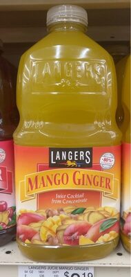 Mango Ginger Cocktail Juice From Concentrate, Mango Ginger