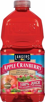 Apple Cranberry 100% Pure Juice, Apple; Cranberry